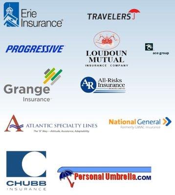 The companies we work with to provide you the best coverage possible at the best price possible! Preferred Insurance Services in Fairfax VA