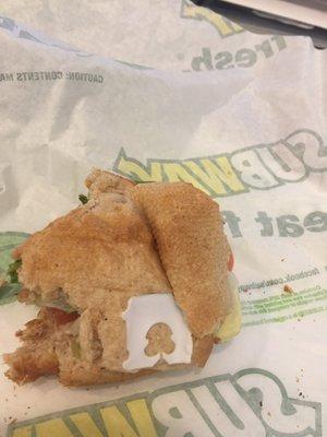 Plastic bag tie in my bread.....