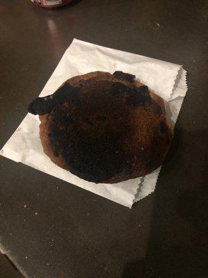 Burned cookie