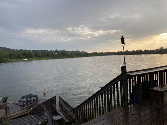 Brain Brew sits adjacent to this beautiful lake in Newtown, Ohio