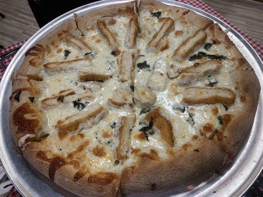 Chicken Alfredo Specialty Pizza