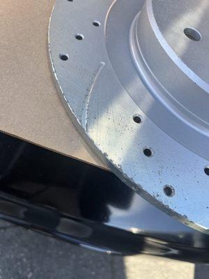 New brake rotors pittted