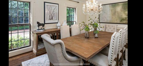 Formal dining area