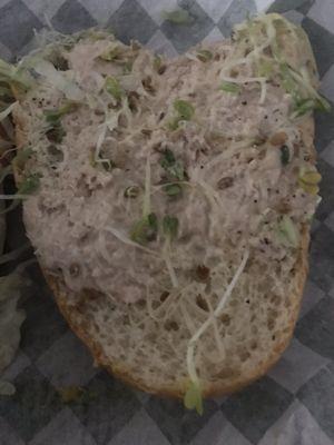 Large tuna sandwich