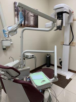 Extra- oral panoramic X-ray available.