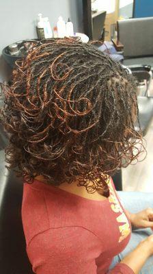 Sisterlocks with curl set