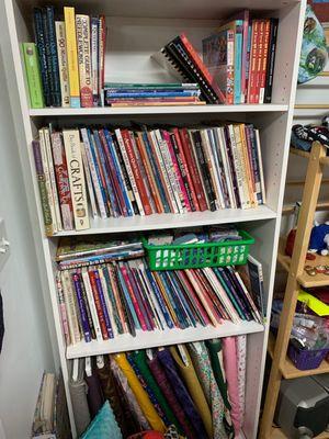 Used quilt books all at half price.