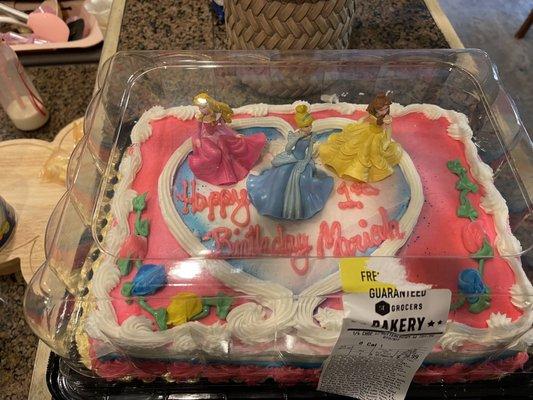 Disney Princess birthday cake