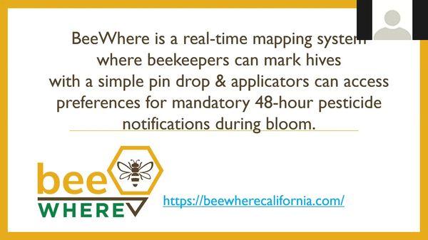 Regulations concerning pesticide notifications to beekeepers is in the California Code of Regulations 3 CCRs sections 6650 -6656.