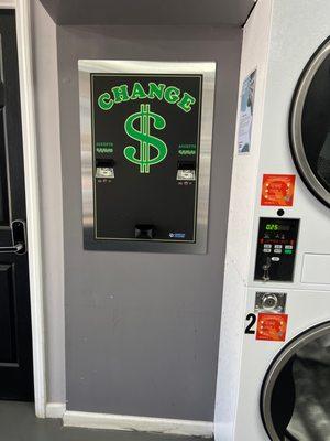 Change machine for quarters