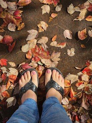 Fall pedicure