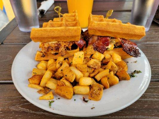 Chicken waffle