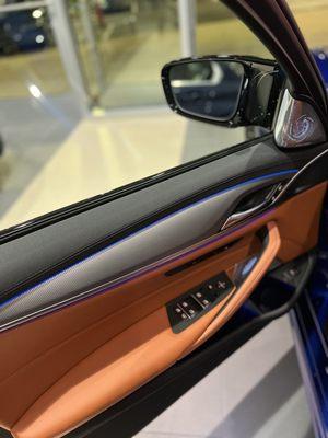 Interior of 2022 BMW M5 Competition