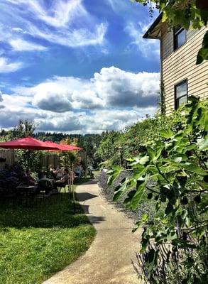 Garden path to Zerba Cellars Woodinville