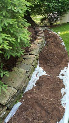 stone wall repair