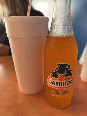 Horchata (yum!) and Jarritos