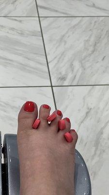 Right foot pedicure