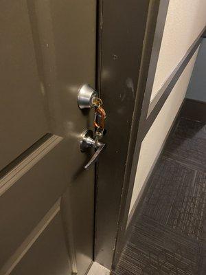 Maintenance leaving the master key in my door unlocked after leaving my apartment while I'm at work.