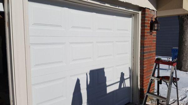 New Garage door installed(1 out of 2,right side).