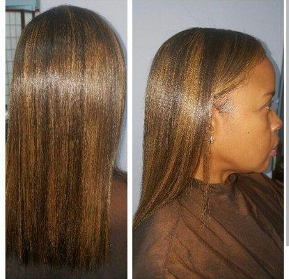 Sewin & Colour on Natural Hair