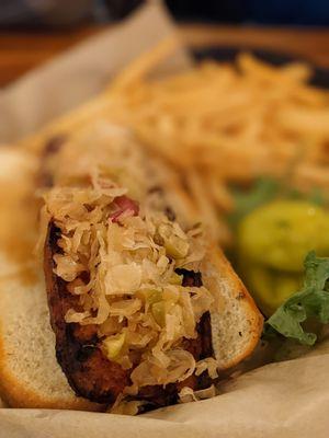 Bratwurst with sauerkraut