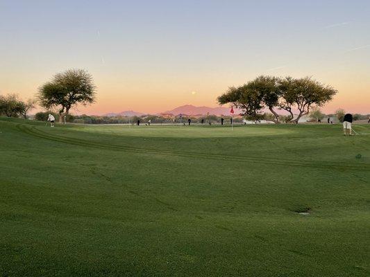 Chipping green!