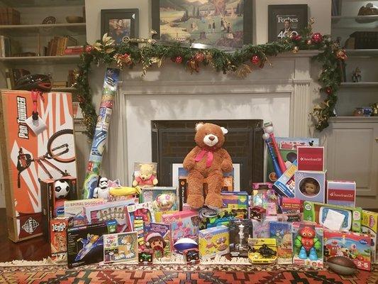 Toys collected for MCCY at our 2018 Winter Festival