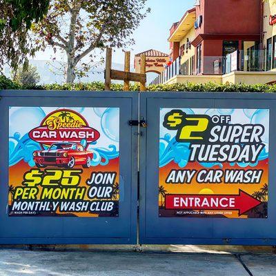 Car Wash promotions!