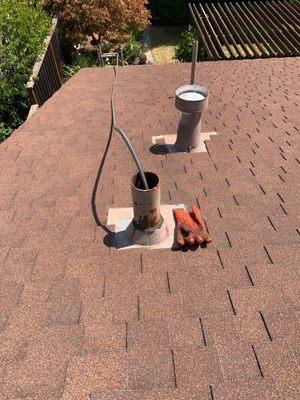 Sewer Lateral Rooting from Rooftop