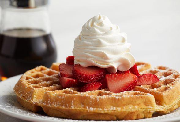 Strawberry Waffle with fresh berries (when in season)