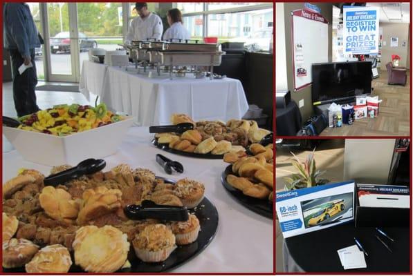 SweetCars bi-monthly breakfast.... Yum! and Fun!