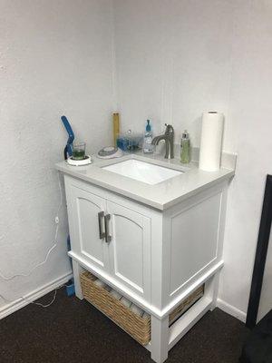 Sink area.