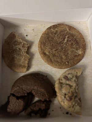 Chocolate cookie, OG, Snickerdoodle