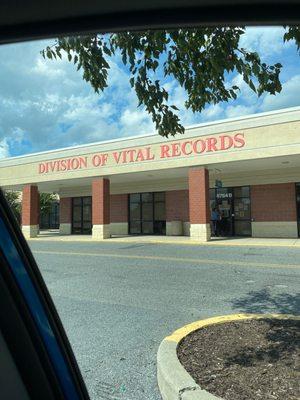 Department of Vital Records Reisterstown Rd Plaza