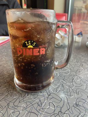 Coca-Cola served in an ice cold mug!