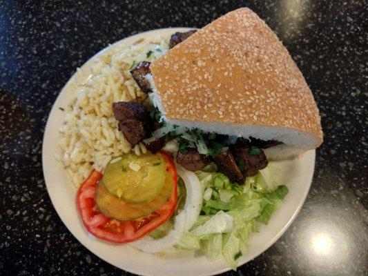 Lamb kebab Sandwich, tasty and delicious **1 September 2022**