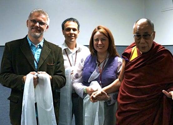 Will LeStrange with The Dalai Lama