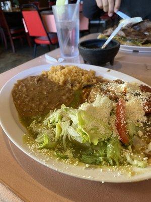 Chile Relleno and Enchilada Plate