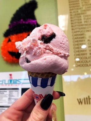 Black Cherry Waffle Cone!