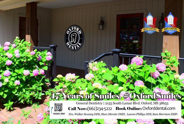 Thank you for trusting Oxford Dental for over 47 years!