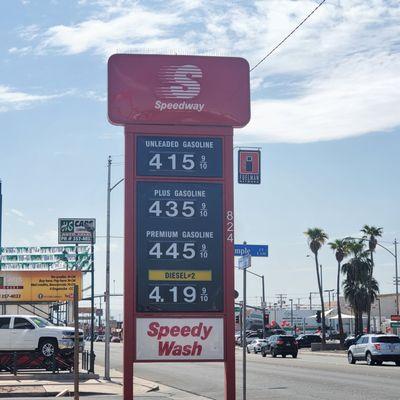 Current gas prices as of 9-17-21