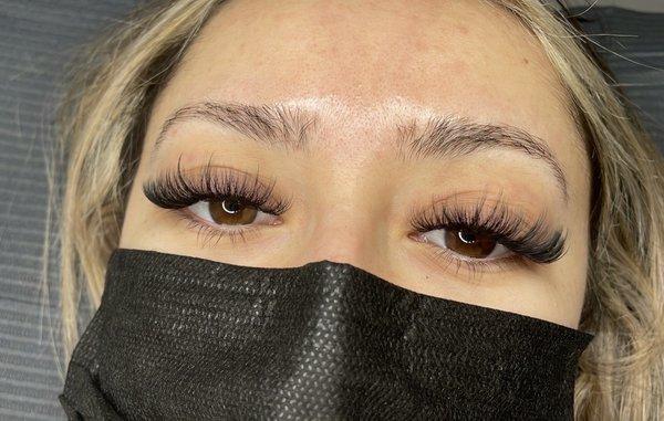 Customized Lash Extensions! Mapped out to compliment your eyes!