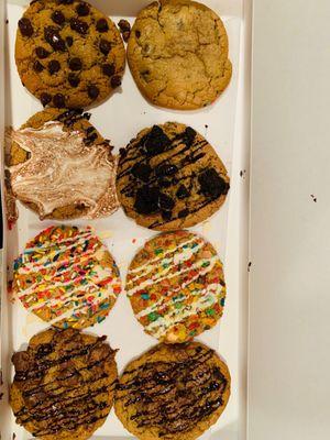 Cookies and Cream Cookie Stuffed Peanut Butter Cup Cookie Nutella Stuffed Chocolate Chip Cookie Birthday Cake Cookie