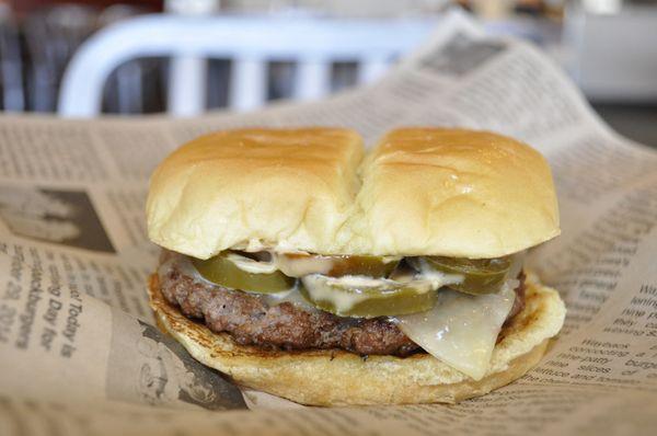 Single Chipotle Burger.  Available with as many patties as you like.