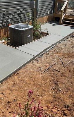 Concrete walkway