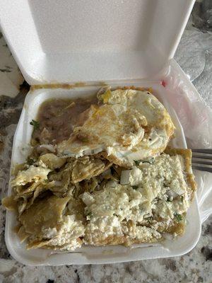 Breakfast Chilaquiles Verdes