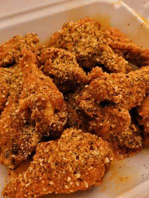 Extra crispy garlic parmesan wings