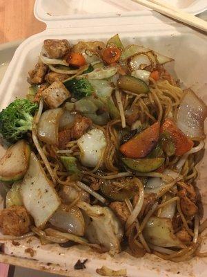 Chicken yakisoba