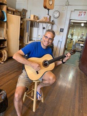 Custom made 1937 Herman Hauser classical guitar build for a client.