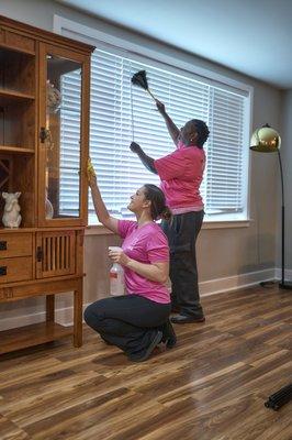 Our team works hard to make sure your home is cleaned from top to bottom.